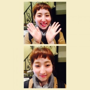 前髪cut！